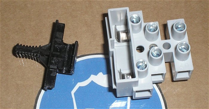 hq2 Schraubklemme Lüsterklemme 3polig Sicherungssockel Sicherungshalter 6,3x32 16A