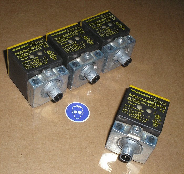 hq Initiator 24V DC 200mA sn=20mm Turck Uprox Bi20U-CK40-AP6X2-H1141