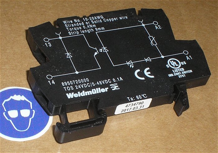 hq2 Optokoppler 24V TOS 24VDC 5-48VDC 0,1A Weidmüller 8950720000