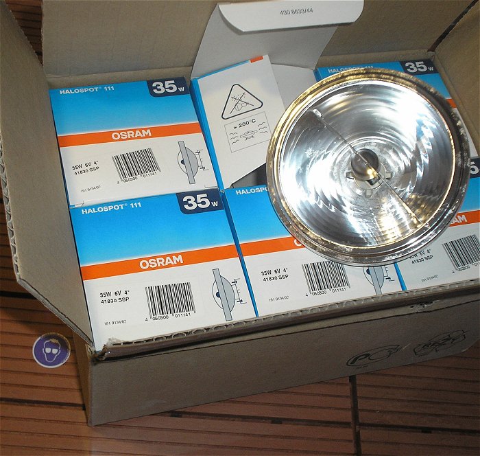 hq 6x Leuchtmittel 6V 35W G53 Osram Halospot111 4180SSP EAN 4050300011141