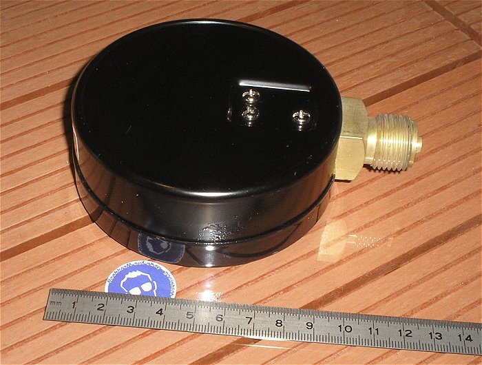 hq3 Druckanzeige Manometer analog -1 + 9 bar groß 100mm Maxxtec Kl 1.6