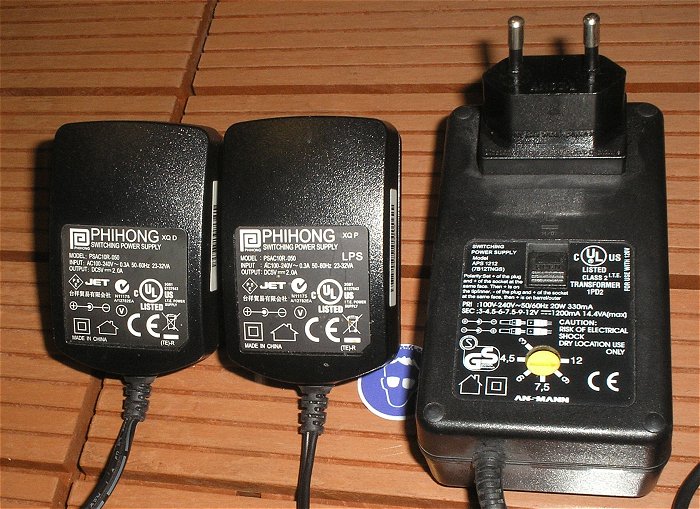 hq1 Netzteil 230V Netzteile 5V 2A 3-12V 1200mA 400mA 7,5V 700mA 1,25V 170mA