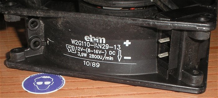 hq4 ca12cm 120mm Lüfter 12V Volt DC 8-16V ebm Papst W2G110-AN29-13