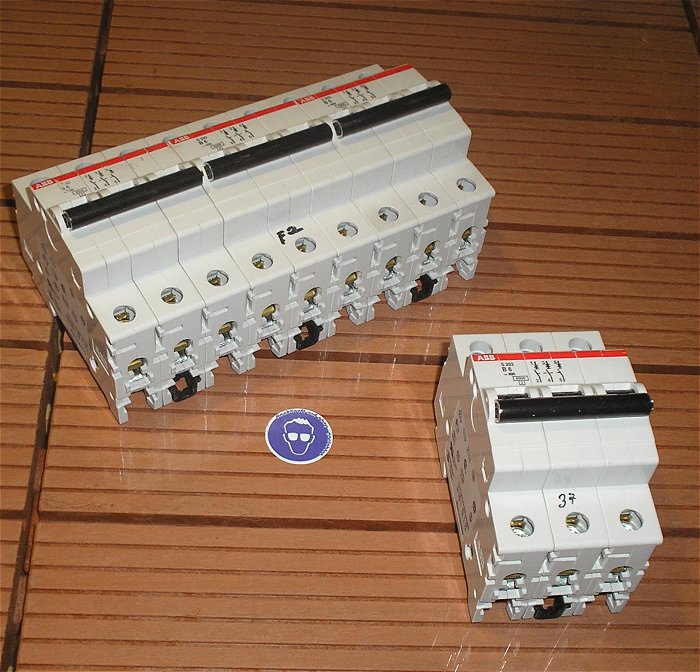 hq Leitungsschutzschalter LS Automat Sicherung B6 6A Ampere 3polig ABB S203