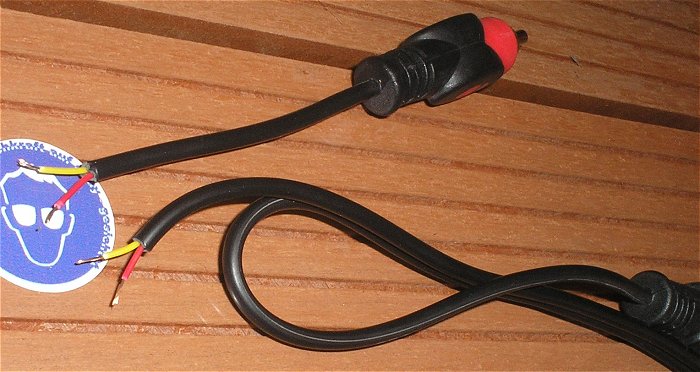 hq4 2x 1,5m Meter Cinch Kabel Stereo Audio Leitung rot weiß ohneSchirm