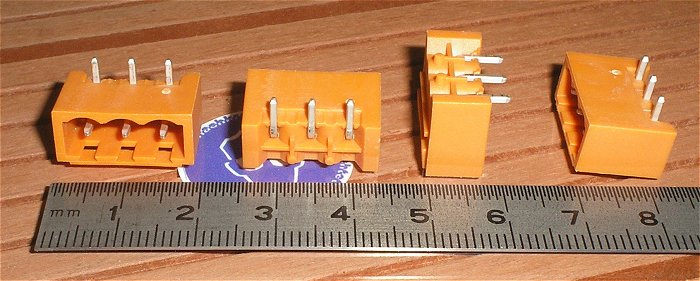 hq2 ca 100x Printbuchse 3polig Weidmüller SL 5.08HC 03 90G 3.2SN OR BX EAN 4050118051261