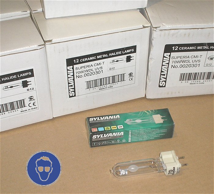 hq Leuchtmittel 70W Watt G12 WDL UVS Sylvania Superia CMIT CMI-T EAN 5410288203010