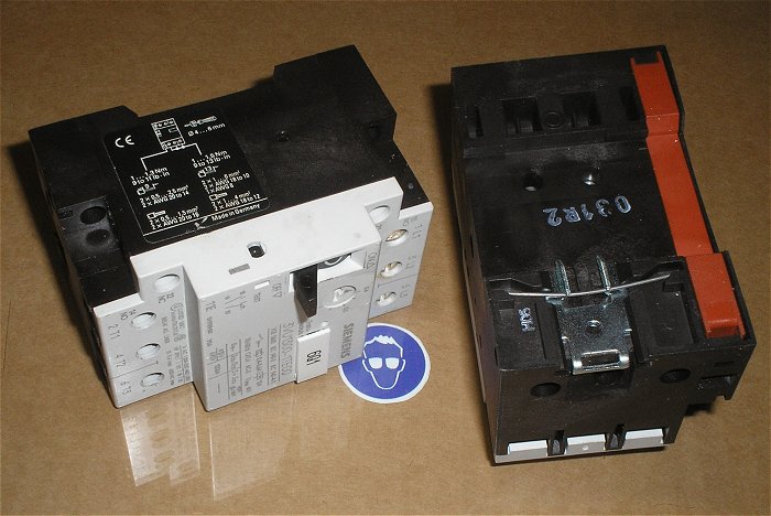 hq1 2x Motorschutzschalter 0,6A Ampere Siemens 3VU1300-1TE00 0,4A 1MD00