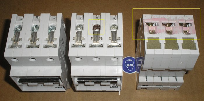 hq2 3x Leitungsschutzschalter LSS Automat Sicherung B13 A Ampere 3polig Siemens