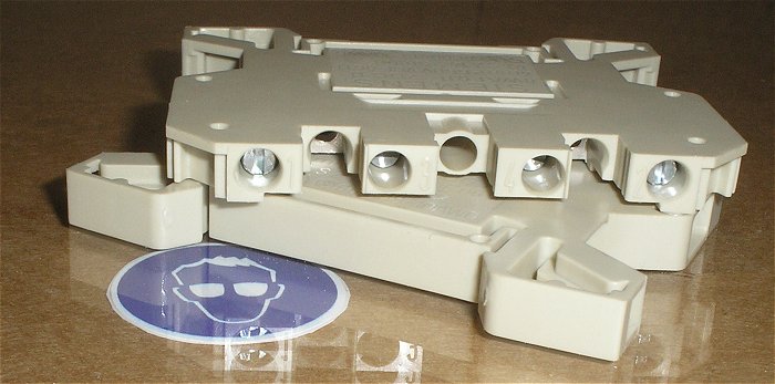 hq1 ca 100x Klemme Doppelstockklemme 4mm² beige Siemens 8WA1 011-2DG11