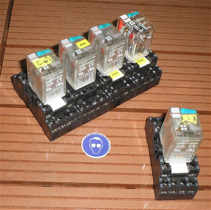 hq 5x Relais Koppelrelais 24V Volt DC 4xUM Tele RM 024L ES15 4