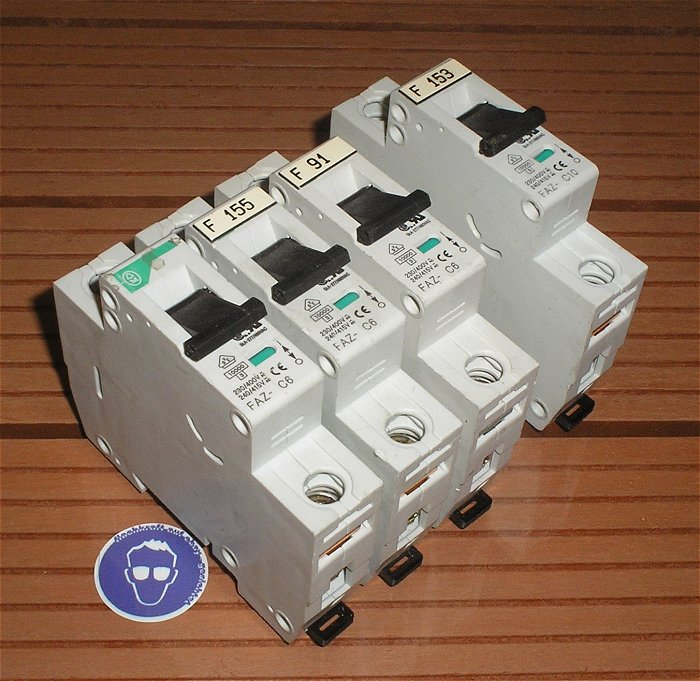 hq 3x Leitungsschutzschalter LSS Automat Sicherung C6 A Ampere 1x C10