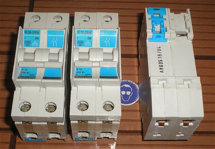 hq1 2 Leitungsschutzschalter LSS Automat Sicherung B16 A Ampere 1polig Schupa NLS6-2