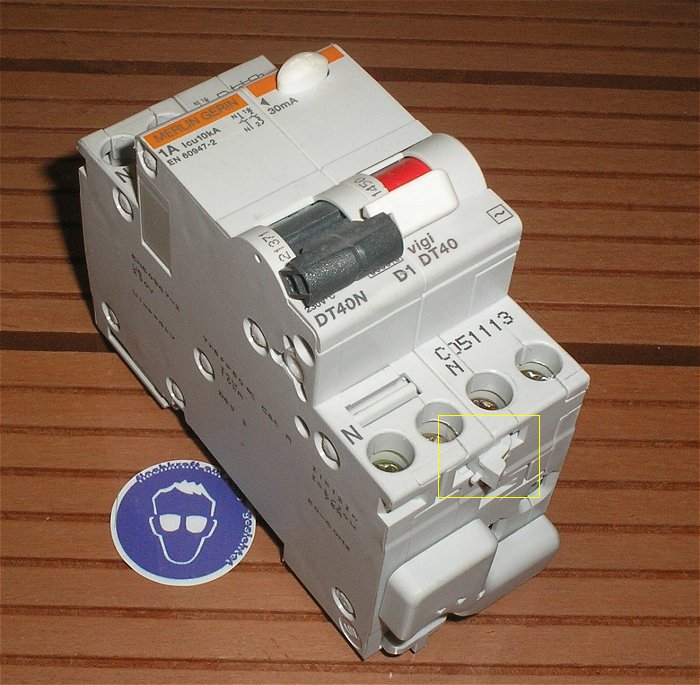 hq Fehlerstrom Schutzschalter FI Automat 1A Ampere 0,03A 30mA 2polig
