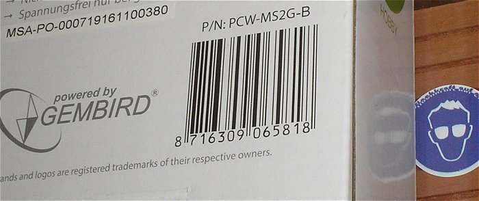 hq4 Schuko-Steckdosenleiste schwarz über USB schaltbar EAN 8716309065818
