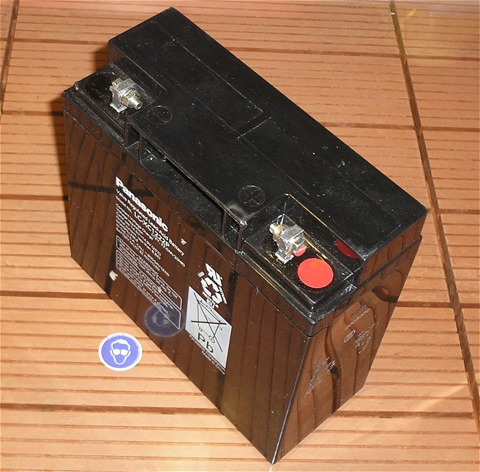 hq Akku Akkumulator Bleiakku 12V Volt DC 22Ah Amperestunden Panasonic LC-XC1222P