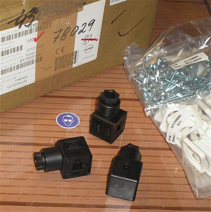 hq Ventilstecker Gerätesteckdose für Magnetventil MPM B-12 250V 10A