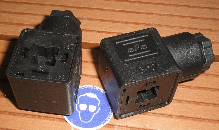 hq1 Ventilstecker Gerätesteckdose für Magnetventil MPM B-12 250V 10A