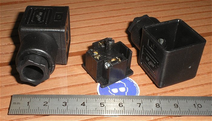 hq3 Ventilstecker Gerätesteckdose für Magnetventil MPM B-12 250V 10A