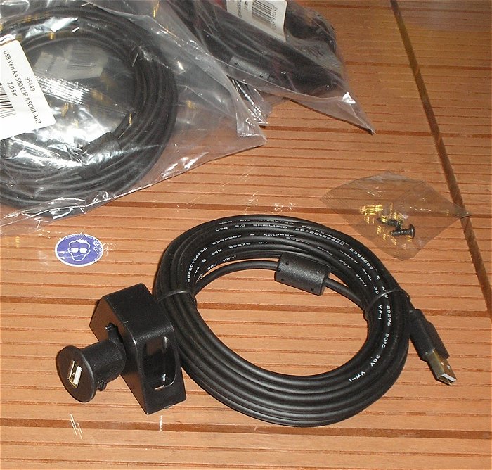 hq Kabel Verlängerung 5m Meter USB2.0 male A auf female A Steckdose EAN 4040849954498