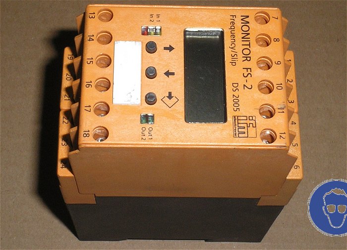 hq1 Impulsauswertesystem Relais 230V 24V Frequency Slip IFM Monitor FS2 FS-2 DS2005
