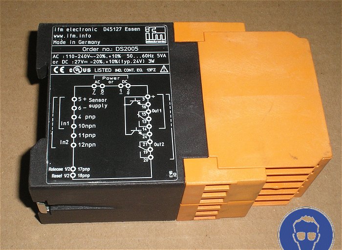 hq2 Impulsauswertesystem Relais 230V 24V Frequency Slip IFM Monitor FS2 FS-2 DS2005