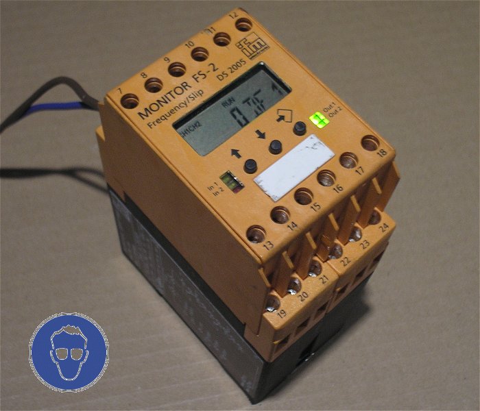 hq4 Impulsauswertesystem Relais 230V 24V Frequency Slip IFM Monitor FS2 FS-2 DS2005