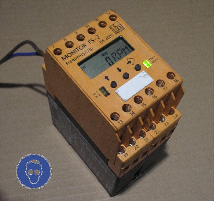 hq5 Impulsauswertesystem Relais 230V 24V Frequency Slip IFM Monitor FS2 FS-2 DS2005