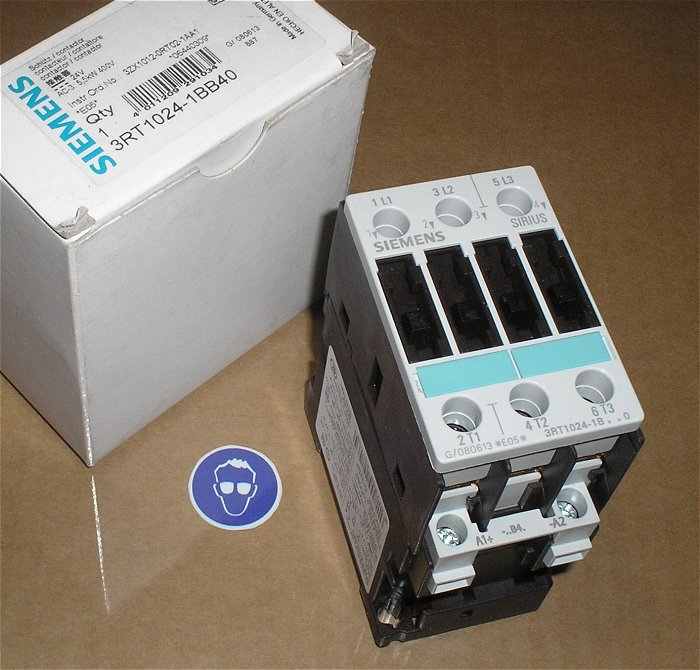 hq Schütz 24V Volt DC 5,5kW 400V Siemens 3RT1024-1BB40 EAN 4011209291034