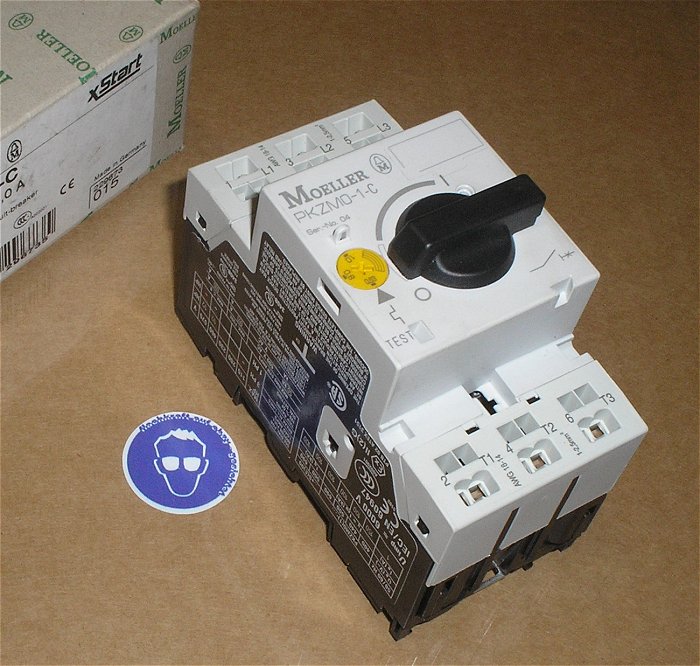 hq Motorschutzschalter 0,63-1A Ampere Moeller PKZM0-1-C EAN 4015082296735