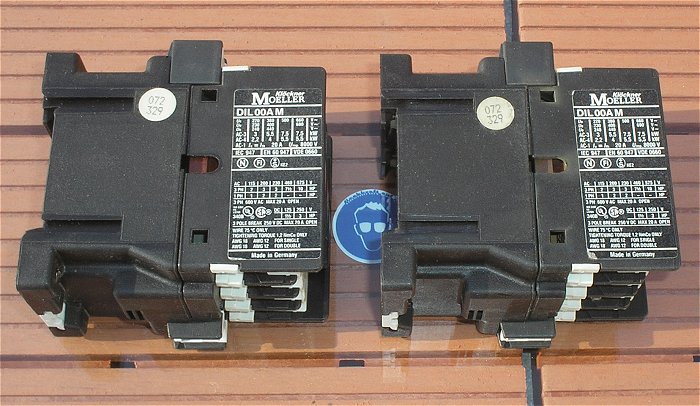 hq3 2x Schütz 220V Volt AC 3S 400V 5,5kW Moeller DIL 00A M