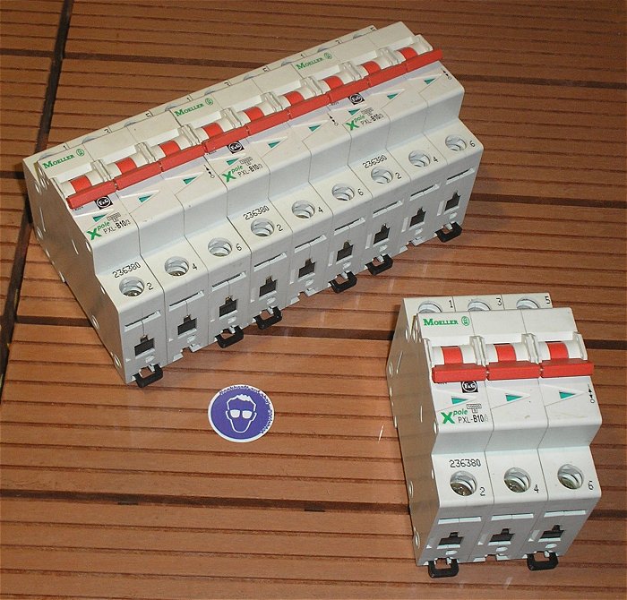 hq Leitungsschutzschalter LS Automat Sicherung B10 10A Ampere 3polig Moeller PXL