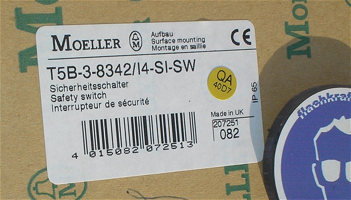 hq6 Schalter Hauptschalter Moeller T5B-3-8342 I4-SI-SW EAN 4015082072513