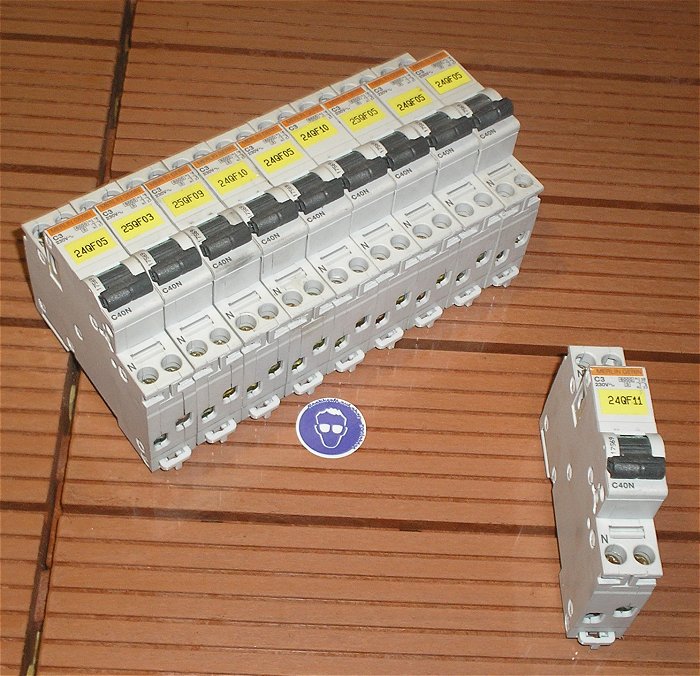 hq Leitungsschutzschalter LSS Automat Sicherung C3 A Ampere 2polig Merlin Gerin