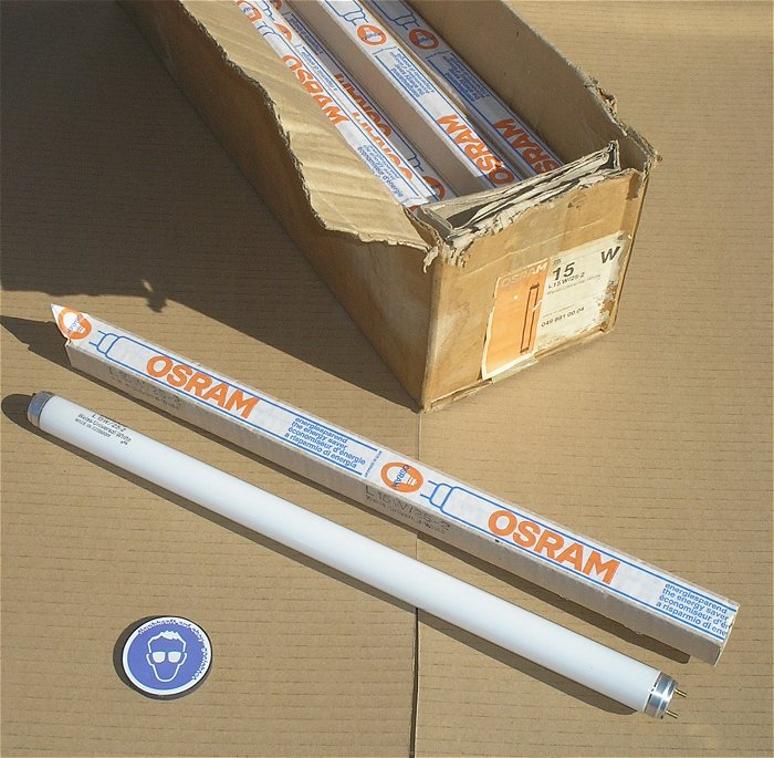 hq 16x Leuchtstoffröhre Osram L 15W 25-2 G13 Weiß Universal White 0498910004