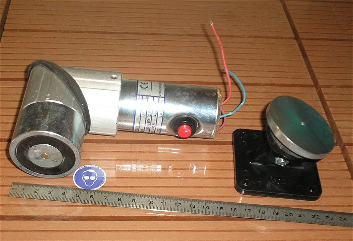 hq1 Türmagnet Elektromagnet Magnet + Gegenplatte 24VDC 24V DC 490N