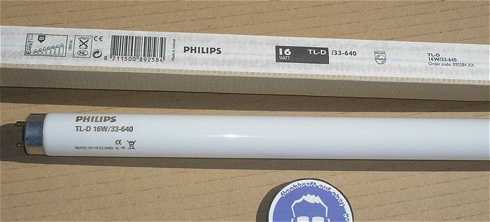 hq1 24x Leuchtstoffröhre Philips TL-D 16W 33-640 G13 EAN 8711500892584