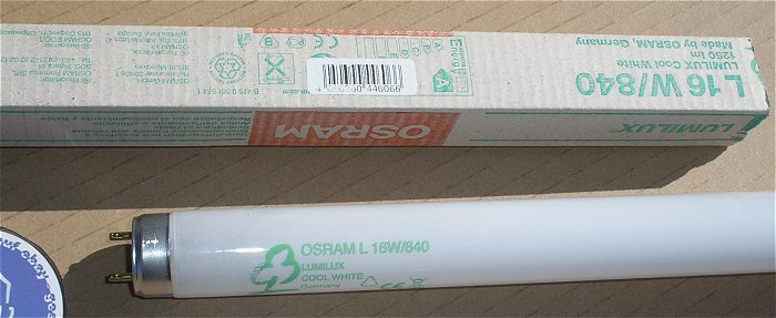 hq1 24x Leuchtstoffröhre Osram L 16W Watt 840 Lumilux Cool White G13