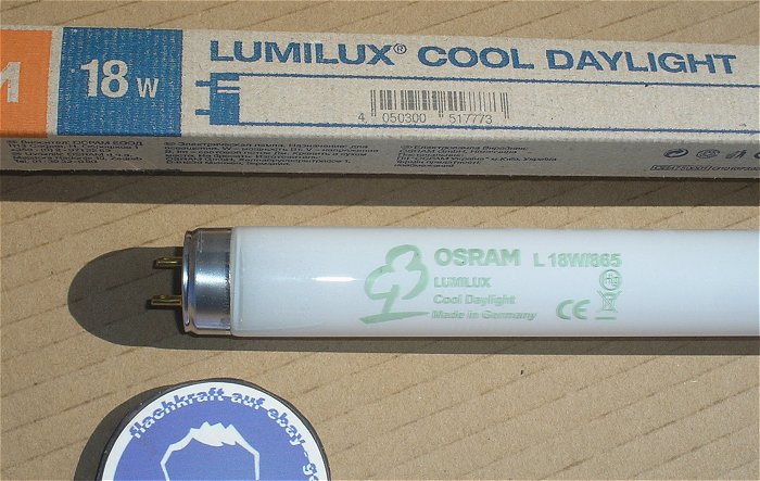 hq1 25x Leuchtstoffröhre Osram L 18W 865 Cool Daylight EAN 4050300517773