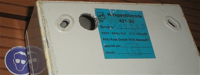 hq4 2x Tastgerät Alarm Code Tastatur Kompakt Türcode eff eff 421-30