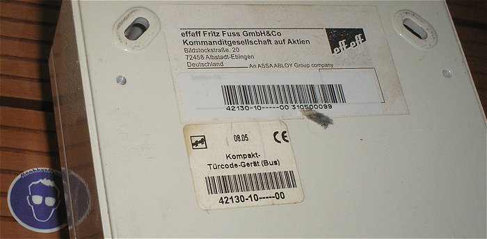 hq5 2x Tastgerät Alarm Code Tastatur Kompakt Türcode eff eff 421-30