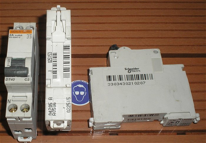 hq1 3x Leitungsschutzschalter LSS Automat Sicherung C2 A Ampere 2polig Merlin Gerin