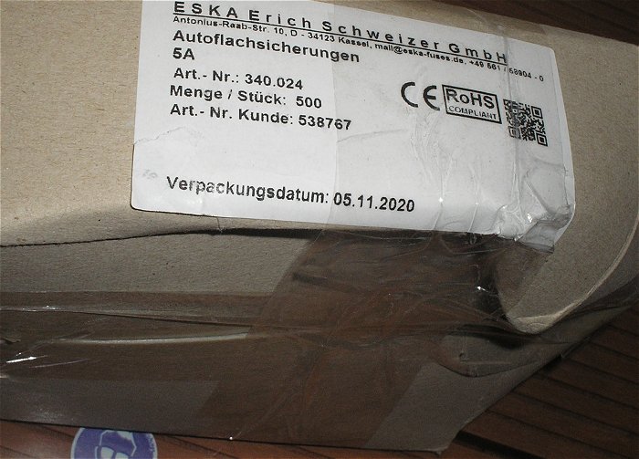hq4 10x KFZ Sicherung 19mm Flachsicherung Standard-Flachstecksicherung 5A Ampere