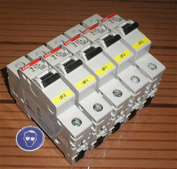 hq 5x Leitungsschutzschalter LSS Automat Sicherung K3 A Ampere 1polig ABB S201