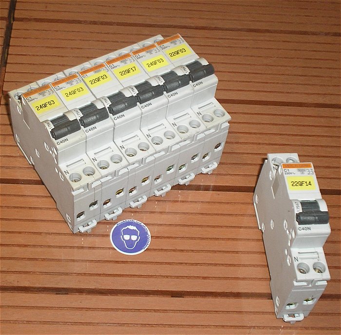 hq Leitungsschutzschalter LS Automat Sicherung C1 A Ampere 2polig Merlin Gerin