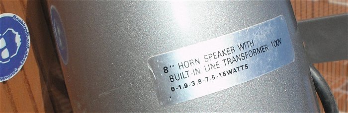 hq2 Horn Lautsprecher ELA 100V Volt PA Audio 5 7,5 10 15VA W DH-015R