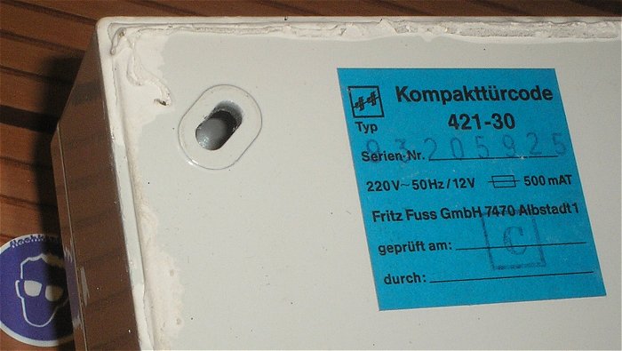 hq2 Tastgerät Alarm Code Tastatur Kompakt Türcode Gerät eff eff 421-30