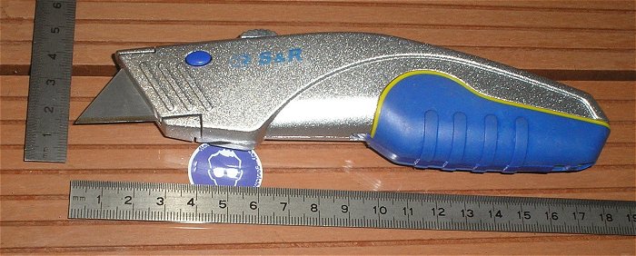 hq4 Cutter Messer Teppichmesser Schnellwechsel + 5 Trapez Klinge 18mm
