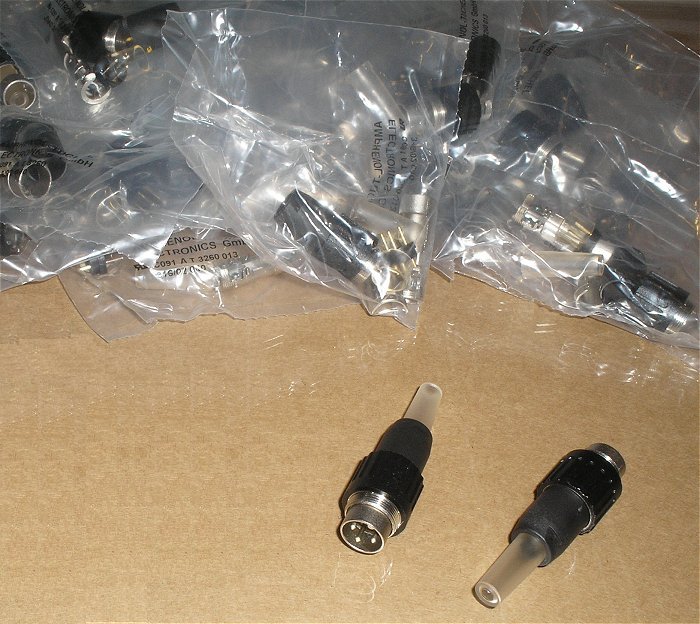 hq Stecker Steckverbinder DIN 3 polig male männlich Amphenol Tuchel C091 A T3260013