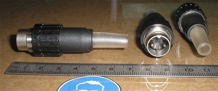 hq4 Stecker Steckverbinder DIN 3 polig male männlich Amphenol Tuchel C091 A T3260013